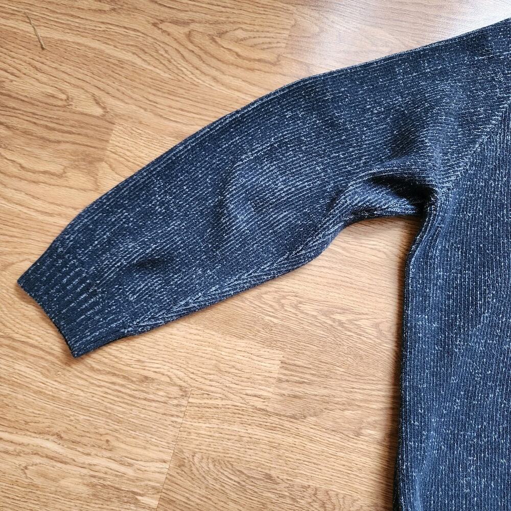 DKNY Jeans Hooded Sweater Mens Size 3XL Dark Blue Knit Pullover Heavy Warm - Picture 11 of 12